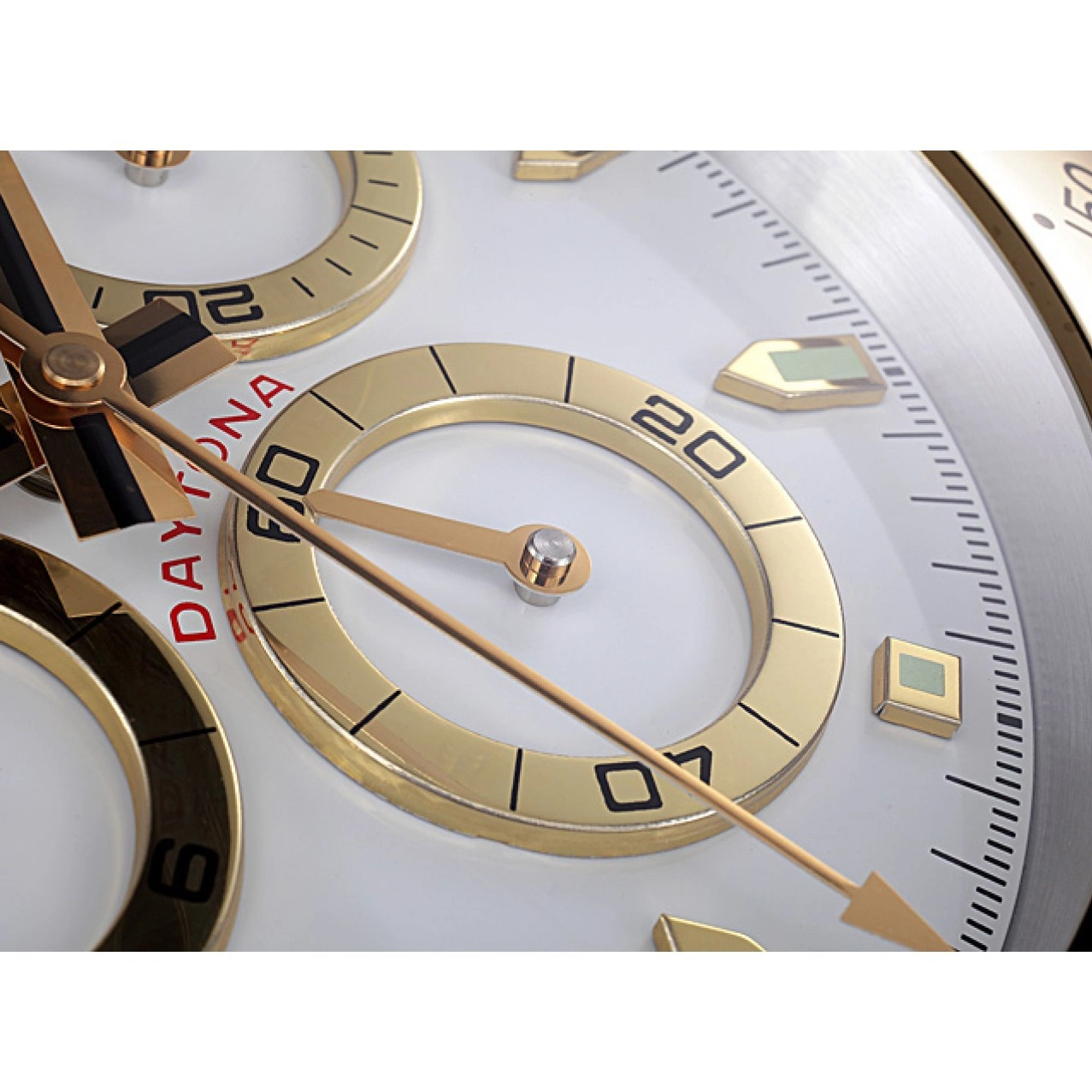 Aaa replica watch Wall Gold-White Rolex 621911 Clock Daytona Cosmograph 0802